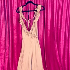 ASOS | Rose Ruffle Open-back Jumpsuit